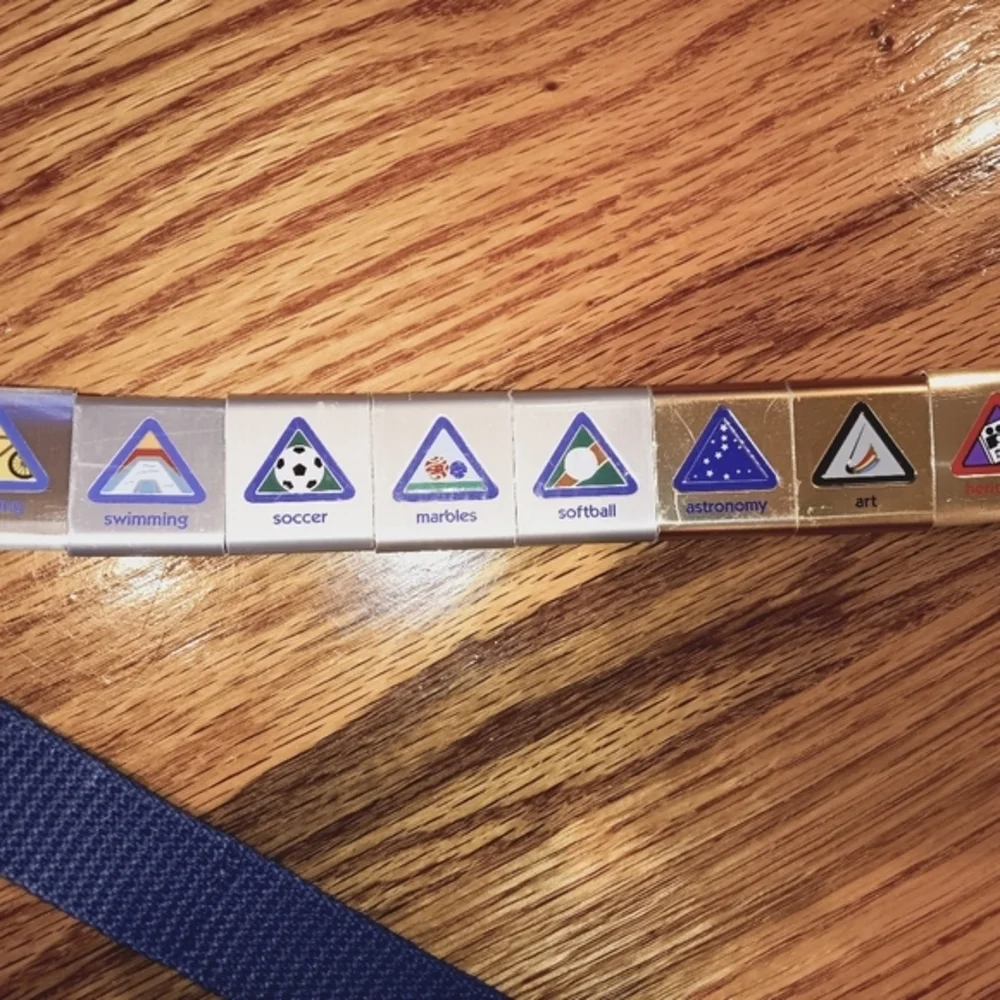 BSA Cub Scouts Belt - 18 Metal‎ Slides!